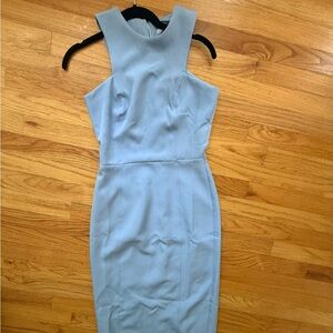 Elegant Sleeveless Blue Dress